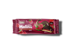 CBA CUKO piškóty s kakaovou polevou malina 150 g