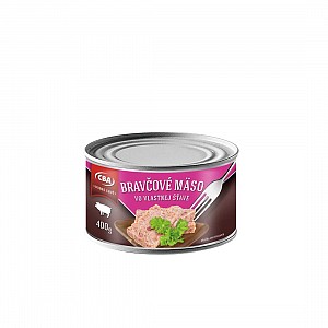 CBA Bravčové mäso vo vlastnej šťave 400 g